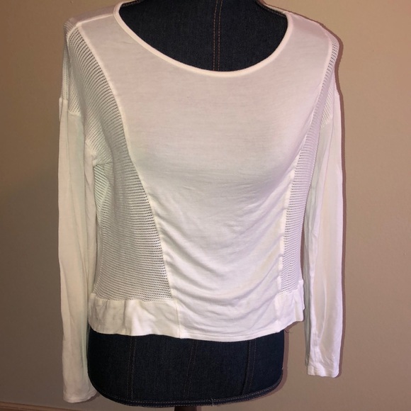 White House Black Market Tops - White House Black Market Waffle Knit Detail Top